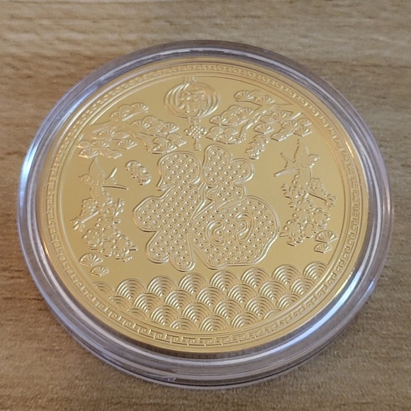 Set Of 5 Chinese 2025 Year of the Snake Lucky Zodiac Coins - Picture 11 of 15